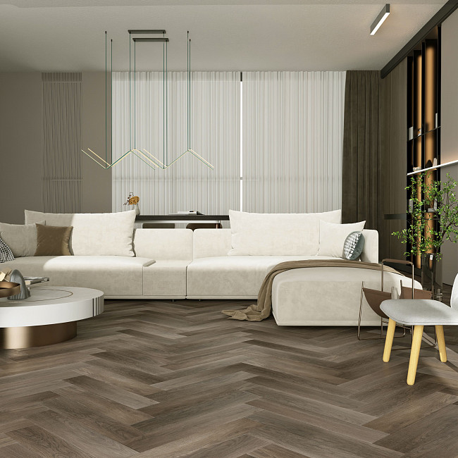 SPC ламинат Home Expert 33-3011 Дуб Шоколадный от магазина ИНАВЕК