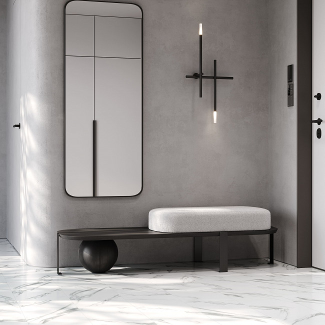 Кварц винил Fargo Stone LVT (Камень Клеевой) 48105-02 Мрамор Калакатта от магазина ИНАВЕК
