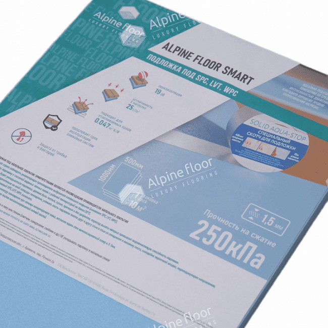 Подложка Alpine Floor Smart от магазина ИНАВЕК