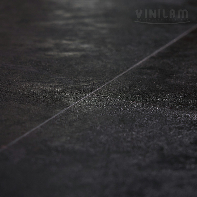 Кварц виниловый ламинат Vinilam 61607 Сланцевый Черный от магазина ИНАВЕК