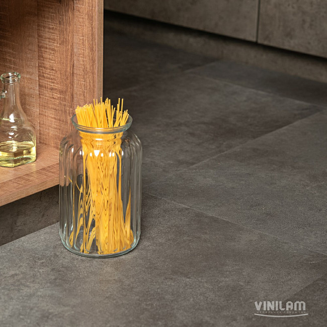 Кварц виниловый ламинат Vinilam 71610 Цемент Стальной от магазина ИНАВЕК